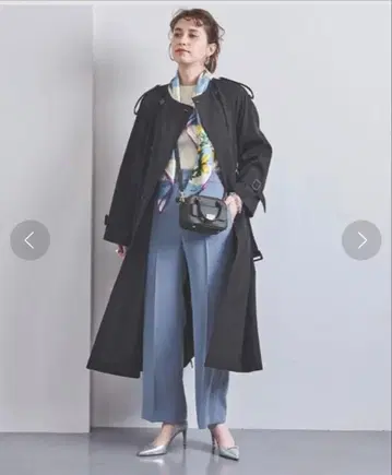 UNITED ARROWS 개버 노카라 트렌치코트