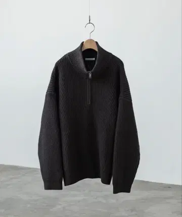 [ WYM LIDNM ] HALF ZIP AZE KNIT 하프 지퍼 니트