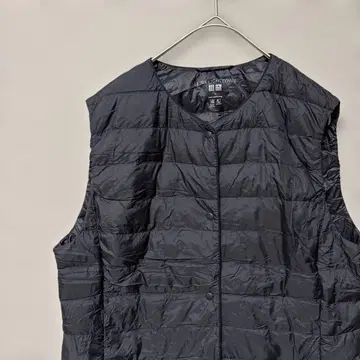 유니클로 울트라 라이트 다운 컴팩트 베스트(L) 블랙 경량 따뜻한