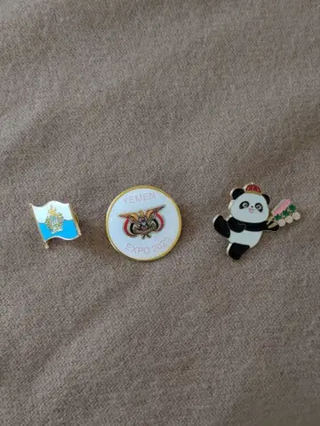 오사카 만박 핀 배지 세트