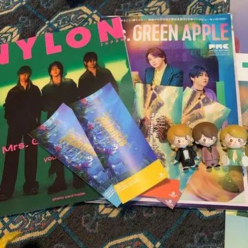 Mrs.GreenApple 랜덤 굿즈와 잡지와 클리어 파일 세트