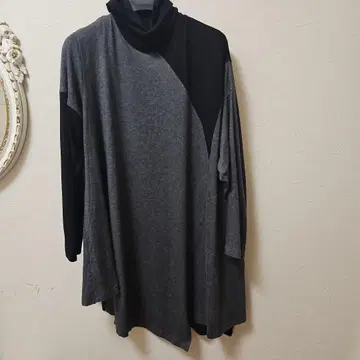 토쿠코 하이넥 비대칭 튜닉