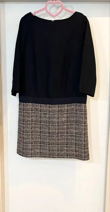 9: 23구 울 트위드 도킹 원피스 (XL)