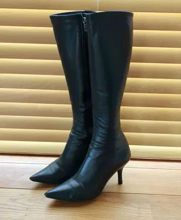 [ DIANA ] 다이애나 롱 부츠 24 블랙