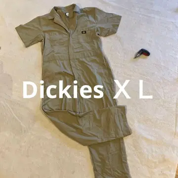 Dickies 카키 오버롤