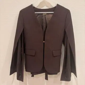 SNIDEL 소매 슬릿 자켓 브라운