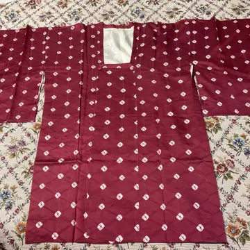 도행 코트 와인 레드 생 실크