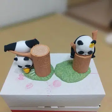 팬더 피규어 2개 세트