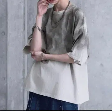 [ SERACE ] 빈티지 디자인 루즈 그라데이션 T셔츠