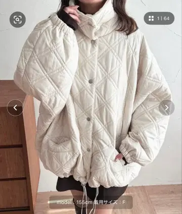 apres jour 퀼팅 자켓 XL 아이보리