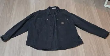 블랙 데님 셔츠 긴팔