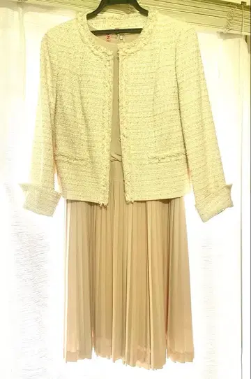 아나이 트위드 자켓 원피스 38