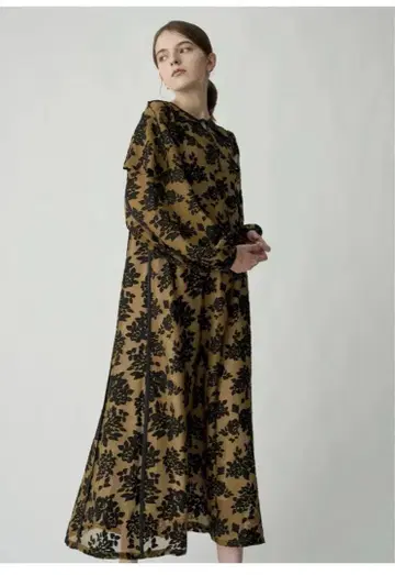 willfully 꽃무늬 원피스 flower jacquard OP