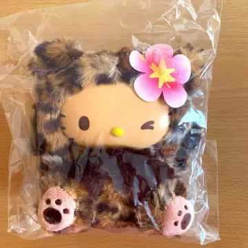 미개봉 새상품 헬로키티 파인 페이스 캣 마스코트 일광화상 표범 무늬