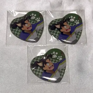 닌타마 란타로 난자타운 하트 캔뱃지 시오에 분지로