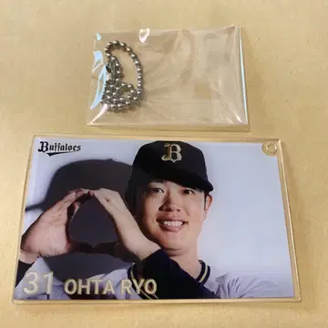 오릭스 오타 료 선수 아크릴 카드