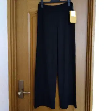 택 포함 새상품 Sybilla 시빌라 스트레이트 와이드 팬츠 블랙