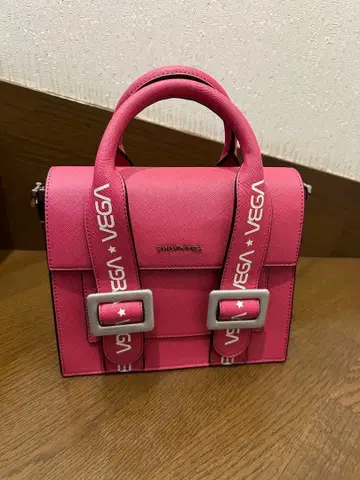 사만사 베가 핑크 핸드백 숄더 스트랩 포함