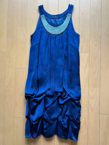 여성용 결혼식용 드레스 원피스 블루 M 사이즈