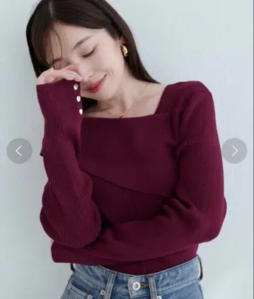 [ 익명 배송 ] 아지메 오프숄더 긴팔 니트 natural couture