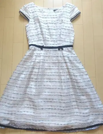 TOCCA FLAG 자수 원피스 리본 오간자