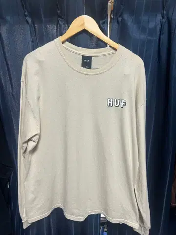 HUF 긴팔 티셔츠 베이지