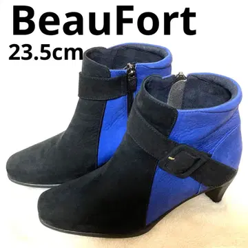 뷰포트 스웨이드 바이컬러 숏부츠 23.5cm 일본제