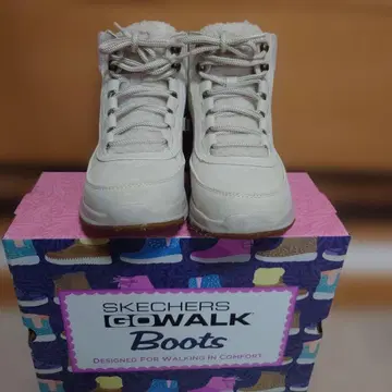 SKECHERS 하이컷 스노우 부츠 화이트