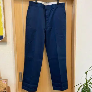Dickies 네이비 워크 팬츠 치비 택 80s TALON