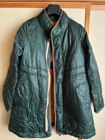 다크 그린 퀼팅 자켓