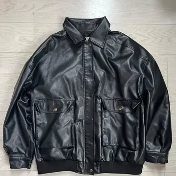 JaVa 블랙 가죽 자켓 XL