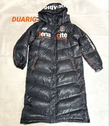 DUARIG 후드 부착 벤치 코트 다운 80% 그레이 계열 남성용 L