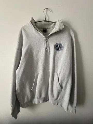 HUF 그레이 맨투맨 XL