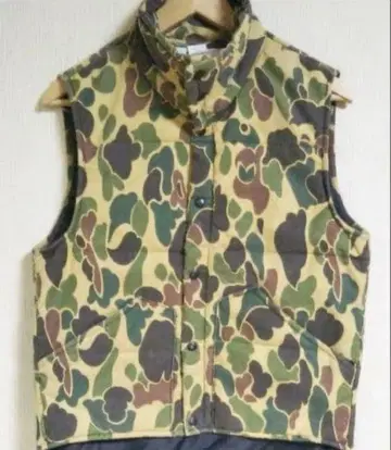 80s vintage 빈티지 덕 헌터 카모 베스트 USA제