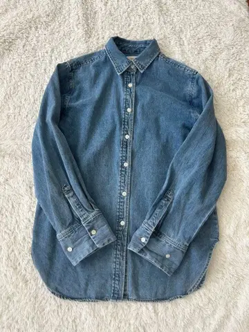 오샤레 이에나 IENA 데님 던가리 긴팔 셔츠