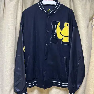 블랙 바시티 자켓