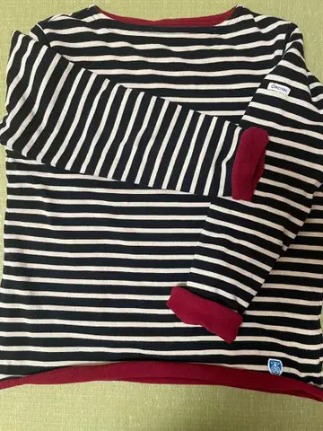 ORCIVAL 스트라이프 플리스 원단 티셔츠