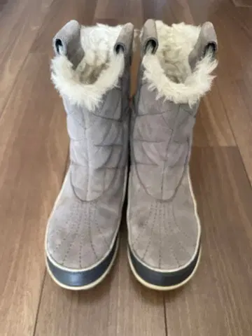 SOREL 그레이 퍼 포함 숏부츠