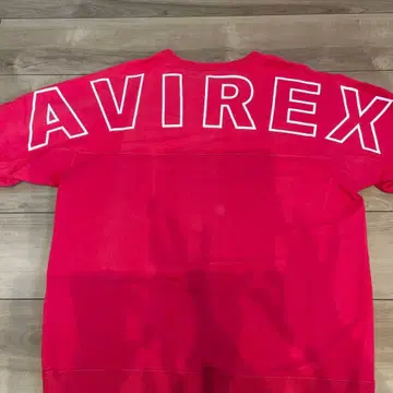 AVIREX 레드 트레이닝복 남성용 M 사이즈