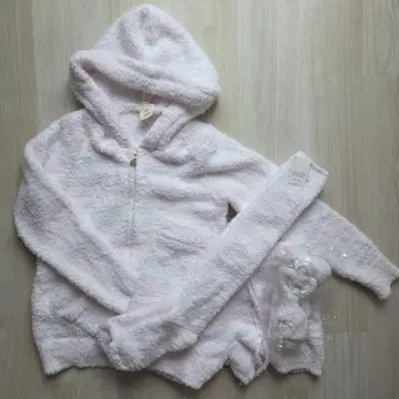 젤라또피케 복슬복슬 핑크 후드 부착 룸웨어 4세트