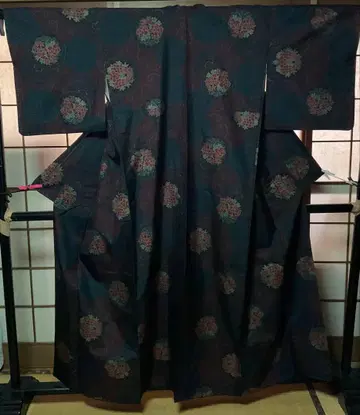 본고장 오시마 명주 색 오시마 꽃무늬 1181