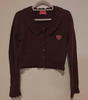 BABY 니트 볼레로 가디건 브라운