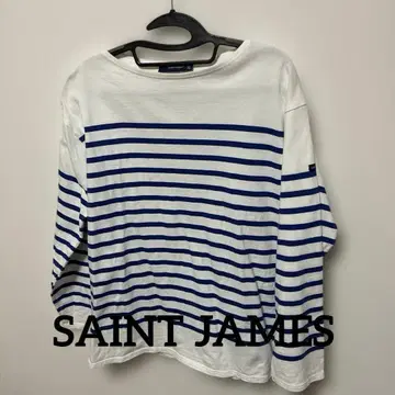 SAINT JAMES 나발 보더 긴팔 티셔츠 L T6