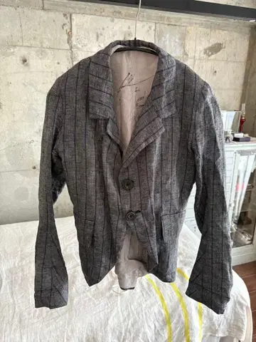 저널 스탠다드 랙 샘플 스트라이프 자켓 그레이