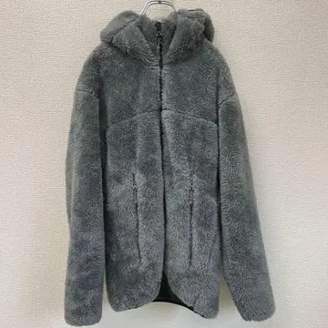 [ UNIQLO 유니클로 ] 방풍 퍼 플리스 풀 집업 후드티