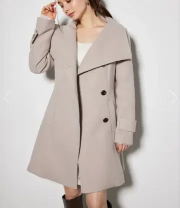 rienda 오버넥 신데렐라 라인 미니 코트