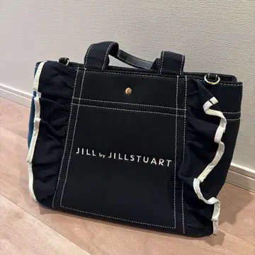 JILL by JILLSTUART 블랙 프릴 토트백