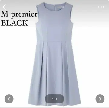 M-프리미어 블랙 라이트 블루 슬리브리스 원피스 38