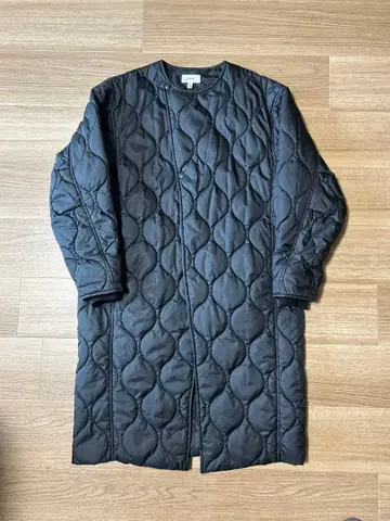 하이크 퀼팅 롱 코트