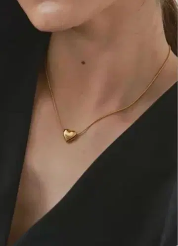 [ Hoaw. ] Heart 목걸이 골드